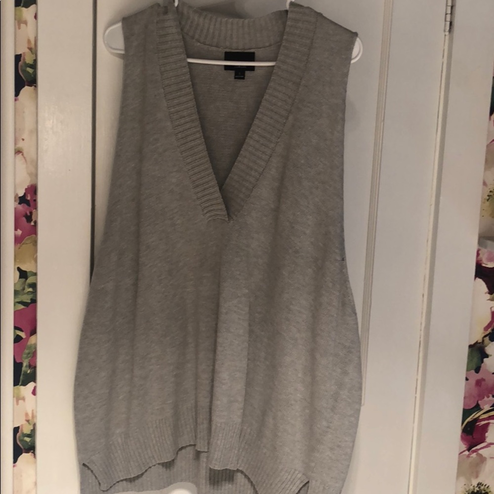 Oversized sweater vest